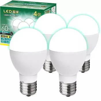Mini krypton type LED E17 60W type small Slim high wide light distribution insulation material installation compatible with sealed set of 4 bulb,