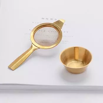 Мини-кухонный инструмент Ретро-фильтр для чая Сетчатый ситечко для чая + чаша для капель с вкладышами One Size