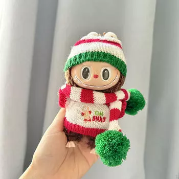 Мини-кукольная одежда для девочек, рождественские наряды, аксессуары, наряды, шляпа, милый