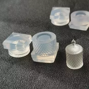 Мини-кукольный домик, миниатюрная банка для конфет, силиконовая УФ-клеевая поворотная форма, кукольная кухня для аксессуаров