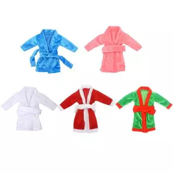Мини-кукольный халат из полиэстера, ночная рубашка для куклы, реквизит для игры в переодевание Blue