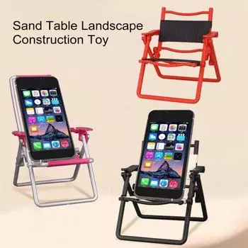 Мини-кукольный стульчик 1:6 масштабный миниатюрный складной стул для кукольного домика DIY забавная мебель аксессуар для фигурок модель поезда держатель для мобильного телефона