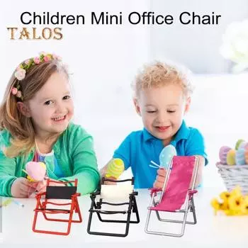 Мини-кукольный стульчик 1:6 масштабный миниатюрный складной стул для кукольного домика DIY забавная мебель аксессуар для фигурок модель поезда держатель для мобильного телефона красный черный