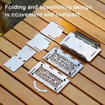 Мини-курильница для благовоний из нержавеющей стали, конусная палочка для благовоний, держатель Palo Santo, портативная походная металлическая спиральная подставка для благовоний серебряный