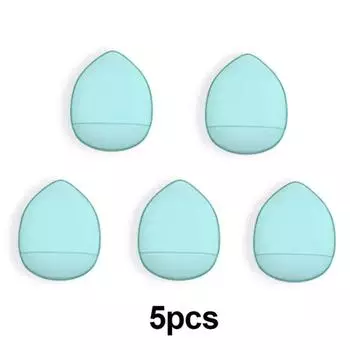 Мини-кушон Mini Finger Puff Foundation Small Air Cushion Powder Sponge Face 5 шт 10, 5 шт, 5 шт Зеленый
