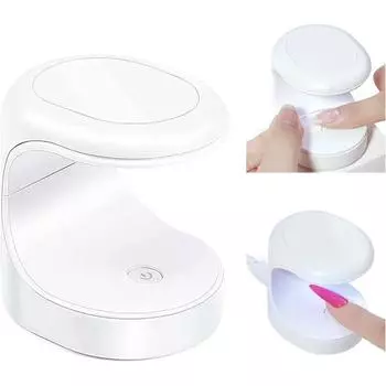 Мини-лампа для ногтей 16 Вт УФ-лампа для сушки ногтей портативная лампа для отверждения гелевого лака 1-pack