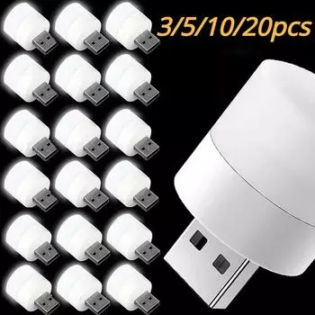 Мини-лампа Светодиодные лампы Портативные лампы с вилкой Освещение Лампы Защитные для глаз Ночной светильник для чтения книг Спальня Комната Стол Рабочий стол В помещении