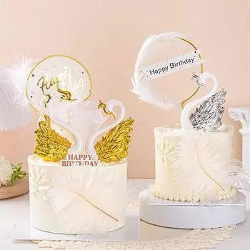 Мини-лебедь, пара, модель, фигурка, коллекционные предметы, салон автомобиля, украшение свадебного торта, свадебный подарок для гостя, аксессуары для дома