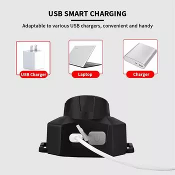 Mini LED Headlamp USB Rechargeable Head Light with 3 Lighting Modes Head Flashlight for Camping Fishing Emergency Lantern