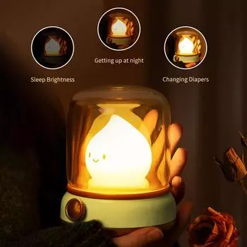 Mini LED Night Light Cute Desktop Lamp Capybara Light Rechargeable Portable Table Lamp For Coffee Bar Home Decor Hotel Bedroom