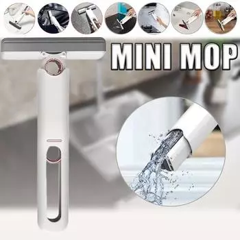 Мини-ленивый человек, подвесная губка, водопоглощающая швабра для домашнего использования, настольная стеклянная кухонная швабра, водопоглощающая швабра, бытовые чистящие средства белый