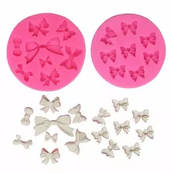 Мини-лента силиконовая форма для помадки бант конфеты шоколадная форма для украшения торта кекса на день рождения
