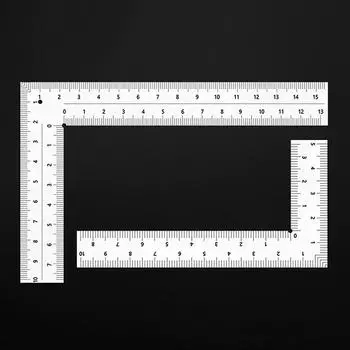 Мини-линейка для обрамления, измерительный инструмент для разметки, квадратная линейка из нержавеющей стали с прямым углом, точность для строительных приборов для обрамления A1