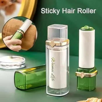 Мини-липкий валик для волос для домашних животных, портативный разрываемый рулон, щетки для удаления ворса из бумаги для одежды, ковров, инструменты для домашней чистки белый