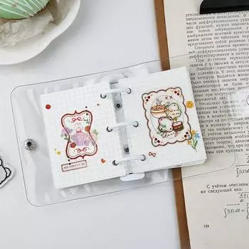 Мини-листовой блокнот с бумажной сеткой и индексом внутри страницы классификации