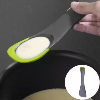 Мини-лопатка. Жаропрочная сервировочная лопатка для сковороды с антипригарным покрытием. Кухонная утварь 5-в-1 для жарки. Скребок для слива мяса.