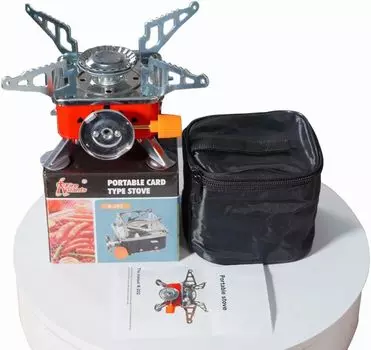 Мини-Лотос, маленькая квадратная плита, складная походная плита, газовая ветрозащитная пьезозажигание, использование бензобака, кассетная горелка для пикников на открытом воздухе