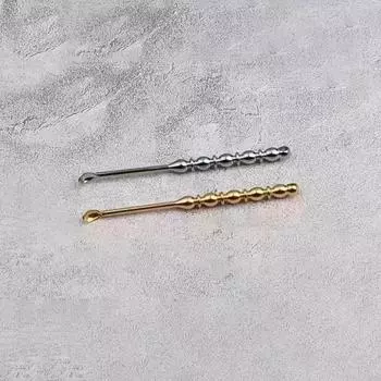 Мини-ложки для чистки ушей из нержавеющей стали с круглой головкой, ретро-портативный инструмент для чистки ушей, ушной ершик, очиститель для ушной серы