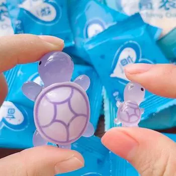 Mini Luminous Turtle Blind Bag Garden Micro Landscape Resin Crafts Glowing Tiny Turtle Miniatures Home Decoration Ornaments Gift 2PCS