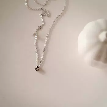 Мини-лунное ожерелье для женщин, летнее, легкое, роскошное, простая, с цепочкой на ключицу, Ins, простая, холодная, студенческая, из нержавеющей стали, прочная цепь