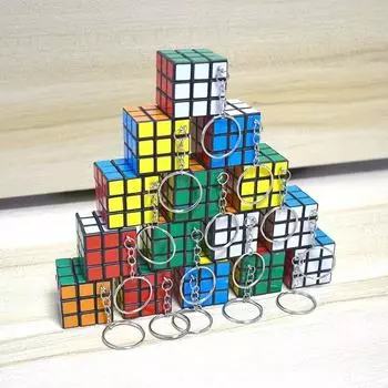 Мини-магический куб 3x3 см брелок забавный гиперболический головоломка магический куб подвески брелок модные ювелирные изделия подарок новый 1pc