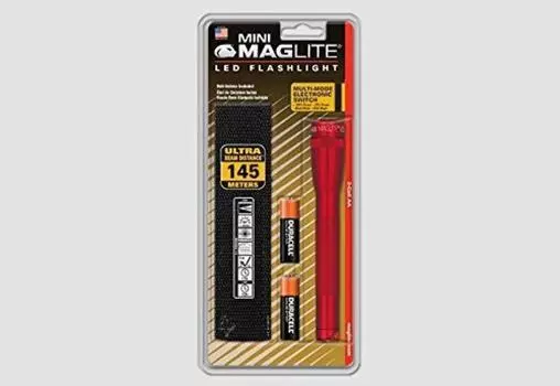 Мини Maglite 2 батарейки AA SP2203H MINI 2AA Cell Светодиодный ФОНАРЬ Красный MAG-LITE [Б/У]