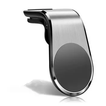 Мини-магнитный автомобильный держатель для телефона, металлическая подставка для крепления к вентиляционному отверстию, GPS-держатель для телефона для всех телефонов
