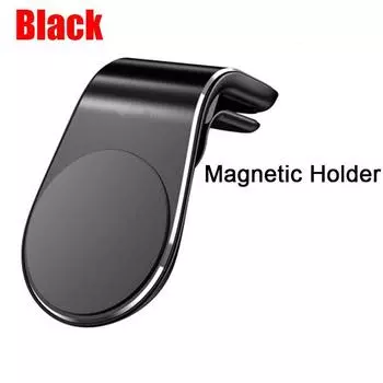 Мини-магнитный автомобильный держатель для телефона, металлическая подставка для крепления к вентиляционному отверстию, GPS-держатель для телефона для всех телефонов