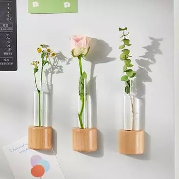 Мини-магниты на холодильники, кашпо в форме пробирки, декоративные магнитные кашпо для холодильников, для дома, спальни CHINA