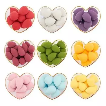 Мини-маленькая губка-пуховка, милый набор инструментов для макияжа, косметическая пуховка, губка для макияжа, подушка, пудра, губка для красоты, женский макияж