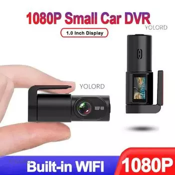 Мини-маленькая няня USB 1080 FHD Автомобильный видеорегистратор Камера Видеорегистратор Видеорегистратор Широкоугольный WIFI Видеорегистратор ACC 24Hrs Упаковка Монитор 0GB