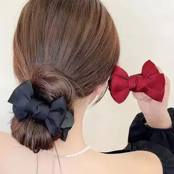 Мини-маленькая заколка-коготь в виде бабочки, милая сетка, зажим в виде акулы для пучка, толстые шпильки, аксессуары красный