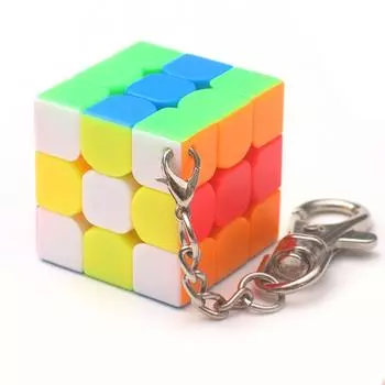 Мини-маленький 3x3 Magic Cube Брелок Smart Cube Игрушка Креативный брелок для ключей Украшение