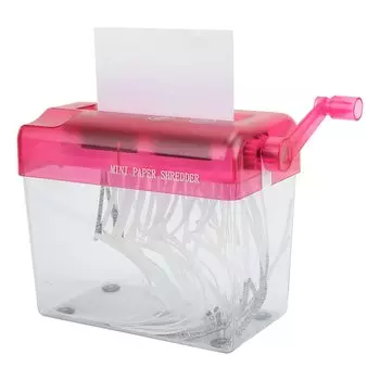 Mini manual compact for office school use shredder, shredder, structure, use,