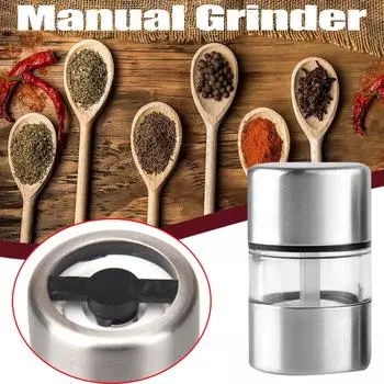 Mini Manual Salt Pepper Grinder Stainless Steel Mill Grinder For Herb Pepper Spice Rose Kitchen Tools