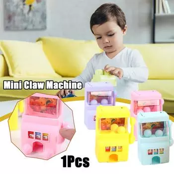 Мини-машина для ловли когтей с монетоприемником, настольная интерактивная машина, игрушки с мячом, развивающие игрушки J7V3 random A-one-size