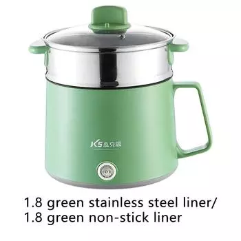 Мини-машина для приготовления пищи, легкоочищаемая мини-рисоварка для жарки, варки, тушения и жарки