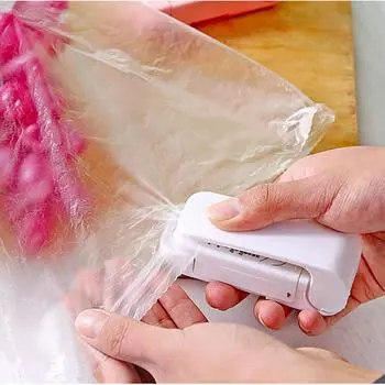 Мини-машина для термосварки, портативный запайщик, упаковочные материалы для пакетов, импульсный запайщик пластиковых пакетов белый