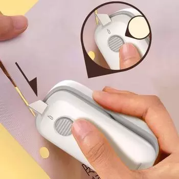 Мини-машина для запечатывания пакетов с резаком, двойная функция, портативная ручная машина для запечатывания закусок, конфет темно-зеленого