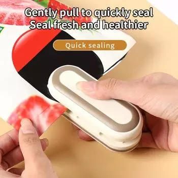 Мини-машина для запечатывания пакетов с резаком, перезаряжаемая машина для запечатывания пищевых продуктов, для закусок, бытовая кухонная машина для запечатывания чёрный