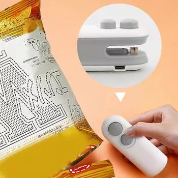 Мини-машина для запечатывания термопакетов, пакеты для запечатывания пакетов, пластиковый запечатщик для пищевых продуктов, зажим для сумки, ручной запечатщик, термосварщик для упаковки пищевых продуктов темно-синий