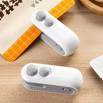 Мини-машина для запечатывания термопакетов, пакеты для запечатывания пакетов, пластиковый запечатщик для пищевых продуктов, зажим для сумки, ручной запечатщик, термосварщик для упаковки пищевых продуктов белый