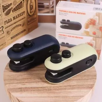 Мини-машина для запечатывания термопакетов, пакеты для запечатывания пакетов, пластиковый запечатщик для пищевых продуктов, зажим для сумки, ручной запечатщик, термосварщик для упаковки пищевых продуктов синий