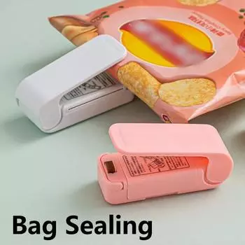 Мини-машина для запечатывания термопакетов, упаковка для термопластиковых пищевых пакетов, портативный бытовой пластиковый ручной пресс-инструмент для запечатывания розовый