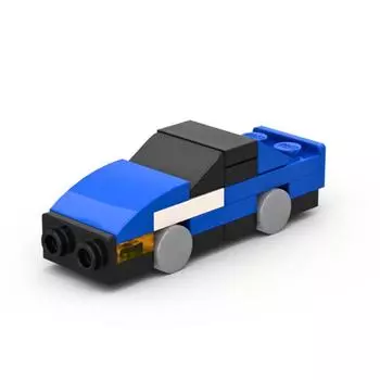 Мини-машина из строительных блоков, автобус, прицеп, дом на колесах, спортивная машина, собранные игрушки, совместимые