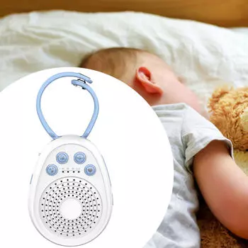 Мини-машина с белым шумом, принадлежности для спальни с функцией таймера, устройство для улучшения сна, успокаивающее сон синий