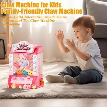 Мини-машинка для игрушек с музыкальными огнями, перезаряжаемая, простая в использовании, машинка для зажима кукол, игрушка для развития визуально-пространственных навыков у детей, в комплект входят плюшевые игрушки, сюрприз-яйца зелёный