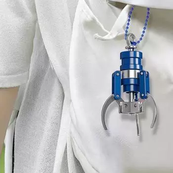 Мини-машинка-коготь брелок функциональная механическая игрушка-коготь с выдвижной рукой механический стиль красный