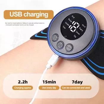 Мини-массажер 8 режимов низкочастотный перезаряжаемый терапия для снятия боли во всем теле