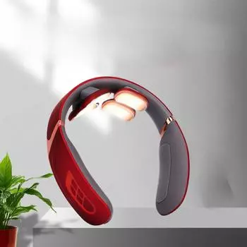 Мини-массажер для шейного отдела позвоночника, перезаряжаемый, импульсный, для шеи, защита для шеи, позвонка, горячий компресс-массажер Voice version